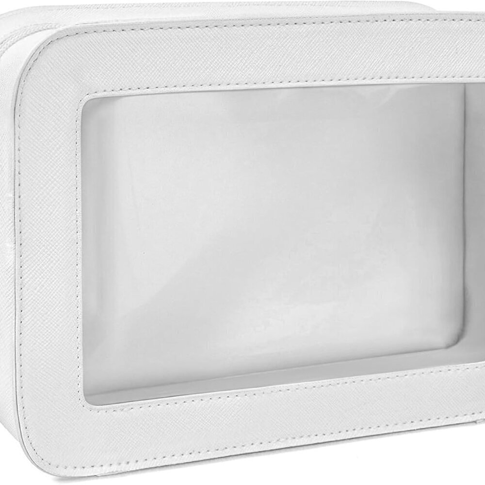 Clear Makeup Bag, Travel Cosmetic Case Toiletry Bag Make up Organizer Skincare P